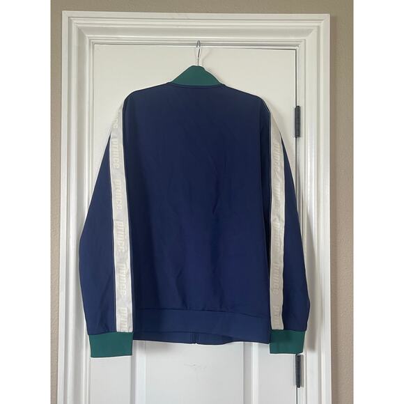 Prince Pickleball Track Jacket Mens Medium Navy Blue Pocket Full-Zip - Picture 2 of 5